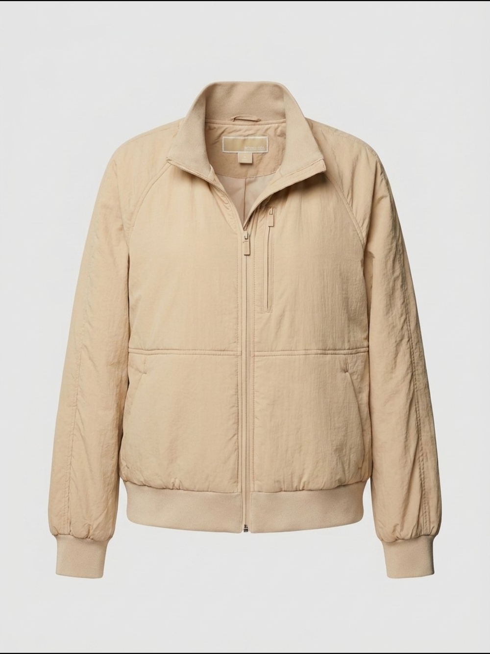 Michael Kors Beige Bomber‎ Jacket